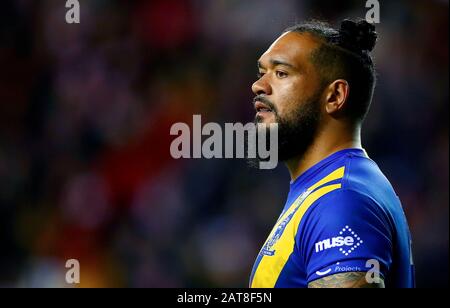 Warrington Wolves' Ben Murdock-Masila Stockfoto