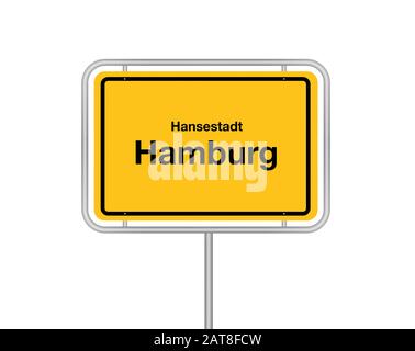 Stadtschild Hamburg, Ausschnitt, Deutschland, Hamburg Stockfoto