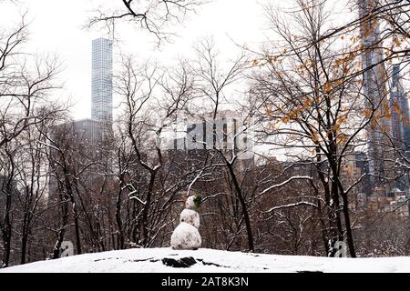 New York, Midtown Manhattan, Milliardärsreihe, einschließlich Central Park South - teuerste Straße der Stadt, mit einem mittleren Verkauf von 9,8 Millionen Stockfoto