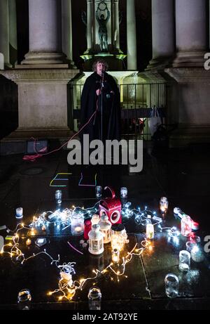 Candlelight-Peace in Europe Vigil, 31. Januar 2020 Stockfoto