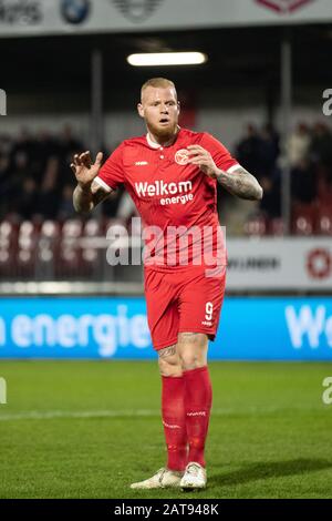 Almere, 31-01-2020, Yanmar-Stadion, Saison 2019 / 2020, Dutch Football Keuken Kampioen Divisie. Almere City-Spieler Thomas Verheydt beim Spiel Almere City - Telstar Stockfoto