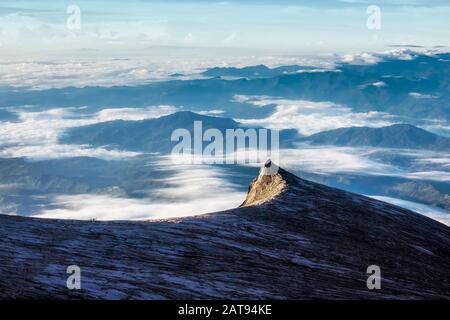 Mount Kinabalu in Sabah, Borneo, Ostmalaysien. Stockfoto