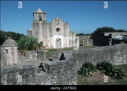 Presidio la Bahia, eine Festung, die von der spanischen Armee im Jahr 1749 gebaut wurde. Es ist am bekanntesten als der Ort der Schlacht von Goliad in 1835 und der G Stockfoto