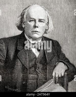 Charles BRADLAUGH (1833-1891) englischer liberaler Abgeordneter, politischer Aktivist und Atheist Stockfoto