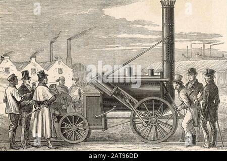 Stephensons RAKETE, die von Robert Stephenson im Jahr 1829 entworfen wurde Stockfoto