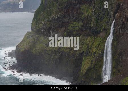 Bridal Veil Falls véu da noiva Wasserfälle auf Madeira, Portugal Stockfoto