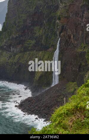 Bridal Veil Falls véu da noiva Wasserfälle auf Madeira, Portugal Stockfoto