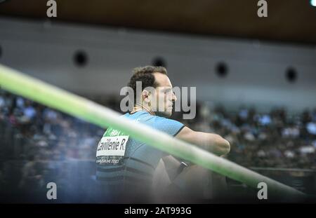 Karlsruhe, Deutschland. Januar 2020. Renaud Lavillenie (Stabhochsprung/USA). Deutschland/Leichtathletik/Hallenmeeting Karlsruhe IAAF World Indoor Tour, 31. Januar 2020 - Nutzung weltweit Credit: Dpa/Alamy Live News Stockfoto