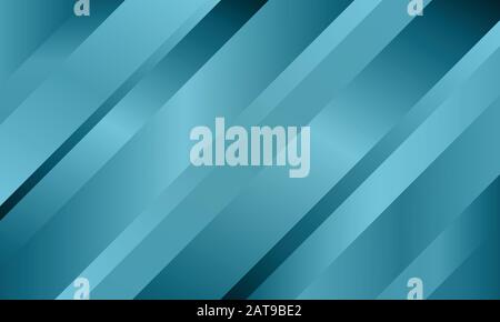 Moderner, blaugrüner, abstrakter, metallischer Hintergrund mit Farbverläufen und Kopierraum mit Platz für Text Stock Vektor