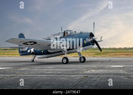 Grumman TBF Avenger beim Start Stockfoto