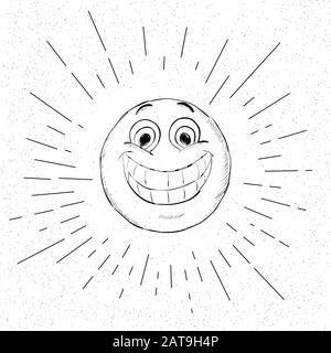 Symbol des Glücks - Happy Smiley Face Icon Konzept - Vektor Illustration Stock Vektor