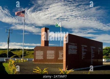 US-Kriegsdenkmal in Skyline Drive, Honiara, Guadalcanal, Salomonen Stockfoto