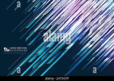 Abstrakte futuristische Technologie Linienmuster mit Licht glänzt mit dekorativem Hintergrund. Dekorieren für Werbung, Poster, Kunstwerke, Vorlagendesign, Druck. Illus Stock Vektor