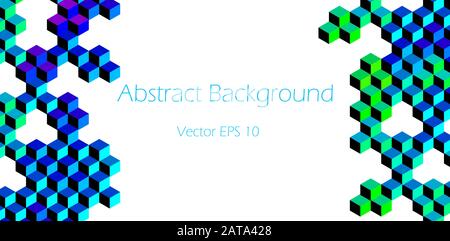 Cubic Graphic Pattern - Abstraktes Vektor-Design Stock Vektor