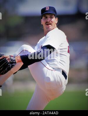 John William Leister, Foto von 1987 ist ein ehemaliger Starting-Pitcher in Der Major League Baseball, der für die Boston Red Sox spielte. Stockfoto