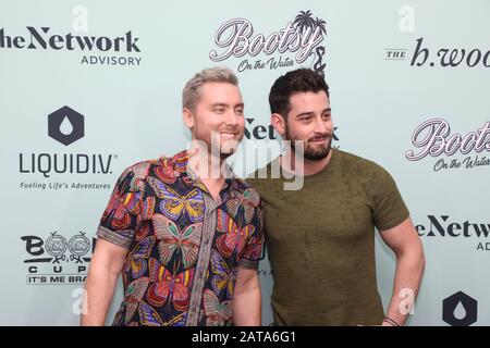 Miami, Vereinigte Staaten. Januar 2020. Lance Bass und Michael Turchin besuchen Bootsy on the Water am 31. Januar 2020 in Miami, Florida. Credit: The Photo Access/Alamy Live News Stockfoto