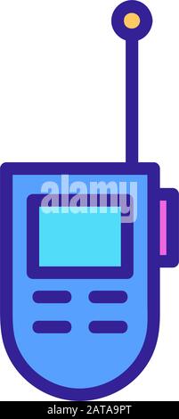 Das Symbol "Radio ist ein Vektor. Isolierte Kontur symbol Abbildung Stock Vektor