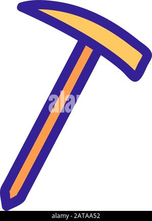 Touristische ax Symbol Vektor. Isolierte Kontur symbol Abbildung Stock Vektor