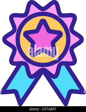 Für die Partei Symbol Vektor belohnen. Isolierte Kontur symbol Abbildung Stock Vektor