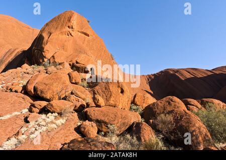 Felsformation im Uluru-Kata Tjuta National Park, Northern Territory, Australien Stockfoto