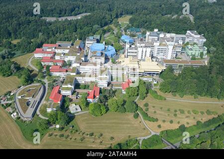 LUFTAUFNAHME. Universität Konstanz. Konstanz, Baden-Württemberg, Deutschland. Stockfoto