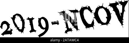 Novel Wuhan Coronavirus 2019-nCoV Epidemic Outbreak Stock Vektor