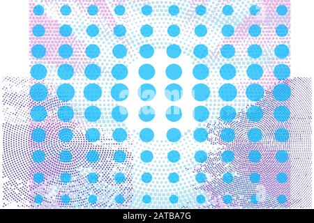 Hintergrund der Dots Pop Art-Vorlage Stockfoto