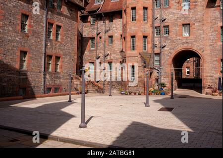 Dean Village Szenen in Edinburgh. Stadtbild/Reisefotografie von Edinburgh von Pep Masip. Stockfoto