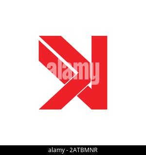 Buchstabe v geometrische Pfeil überlappende logo Vektor Stock Vektor