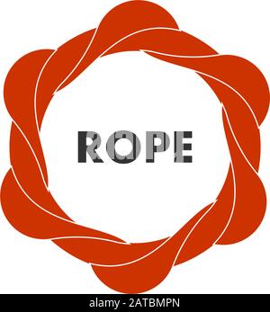 Einfacher Kreis 3D-Drehsymbol Logo Vektor für Bewegungsdesign Stock Vektor