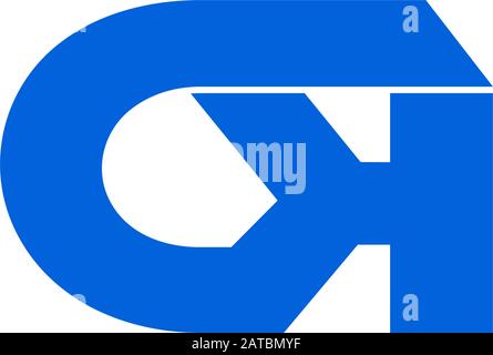 Buchstabe ck Symbol verknüpfter Logo-Vektor mit geometrischem Design Stock Vektor