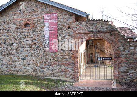 Museum in Castelseprio - Torba Italien Stockfoto