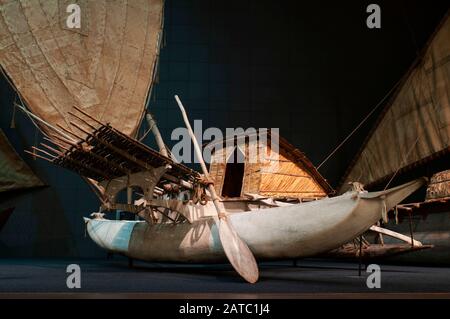 Ethnologisches Museum Berlin, Schiffe, Division South Sea, Lansstrasse, Dahlem, Berlin, Deutschland / ethnologische Museum Stockfoto