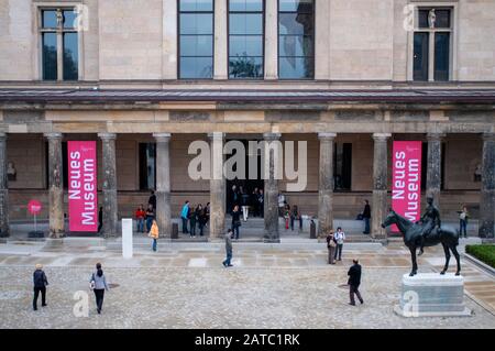 Neues Museum, Neues Museum, auf der Museumsinsel, Bezirk Berlin-Mitte, Berlin, Deutschland, Europa Stockfoto