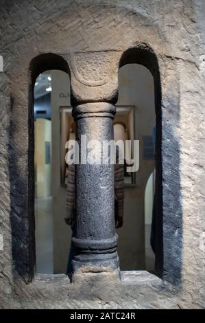 Ausstellung im Jüdischen Museum Judisches Museum in der Lindenstraße Straße Berlin Deutschland. Das Jüdische Museum Berlin (Judisches Museum Berlin) ist eines Stockfoto