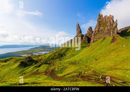 Der Old Man of Storr, Isle Of Skye, Schottland Stockfoto