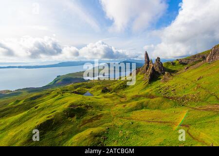 Der Old Man of Storr, Isle Of Skye, Schottland Stockfoto