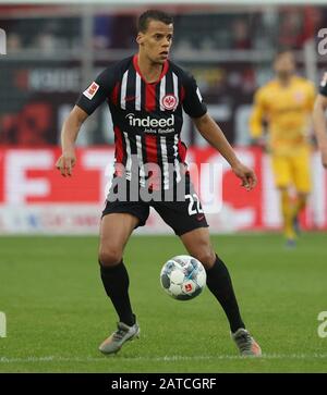 Düsseldorf, Deutschland. Februar 2020. Firo: 01.02.2020 Fußball, 2019/2020 1.Bundesliga: Fortuna Düsseldorf - Eintracht Frankfurt Timothy Chandler, Single Action weltweite Nutzung Credit: Dpa/Alamy Live News Stockfoto