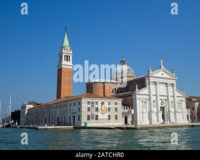 Allgemeiner Blick auf die Chiesa di San Giorgio Maggiore Stockfoto