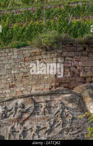 Skulpturen im Weinberg bei Naumburg/Saale, Sachsen-Anhalt, Deutschland Stockfoto