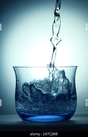 Wasserspritzfotografie Stockfoto