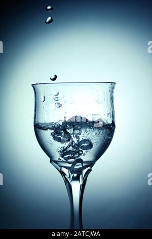 Wasserspritzfotografie Stockfoto