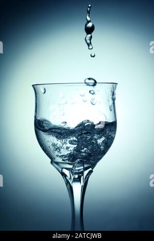 Wasserspritzfotografie Stockfoto