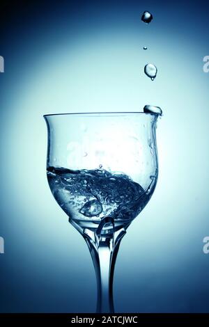 Wasserspritzfotografie Stockfoto