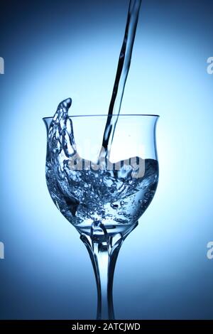 Wasserspritzfotografie Stockfoto