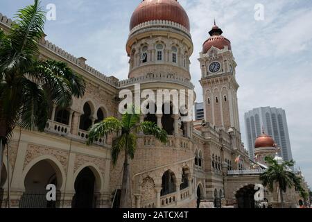 Kuala Lumpur Malaysia - Sultan-Abdul Samad-Gebäude entlang Des Unabhängigkeitsplatzes Stockfoto