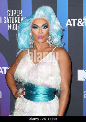 Miami, USA. Februar 2020. Miami, FLORIDA - 01. FEBRUAR: Shangela besucht AT&T TV Super Saturday Night in Meridian in Island Gardens am 01. Februar 2020 in Miami, Florida. Kredit: MediaPunch Inc/Alamy Live News Stockfoto