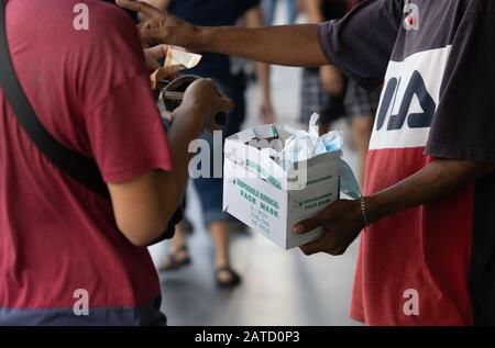 Cebu City, Philippinen. Februar 2020. Concept Image.The Philippines verzeichnet den ersten Coronavirus Tod außerhalb Chinas. Das Opfer ein 44 Jahre alter Mann, der in Wuhan, China, wohnt, starb am Samstag in einem Krankenhaus in Manila. Credit: Imagewallery2/Alamy Live News Stockfoto