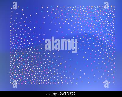 Konfetti mit hellen Hintergründen. Farbige Mesh-Kugeln abstrakt. Konfetti neue Hintergrund-Web. Stock Vektor