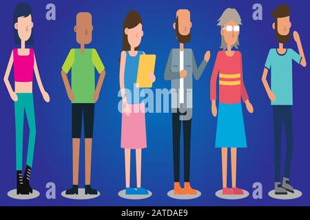 Arbeit der Menschen Stock Vektor